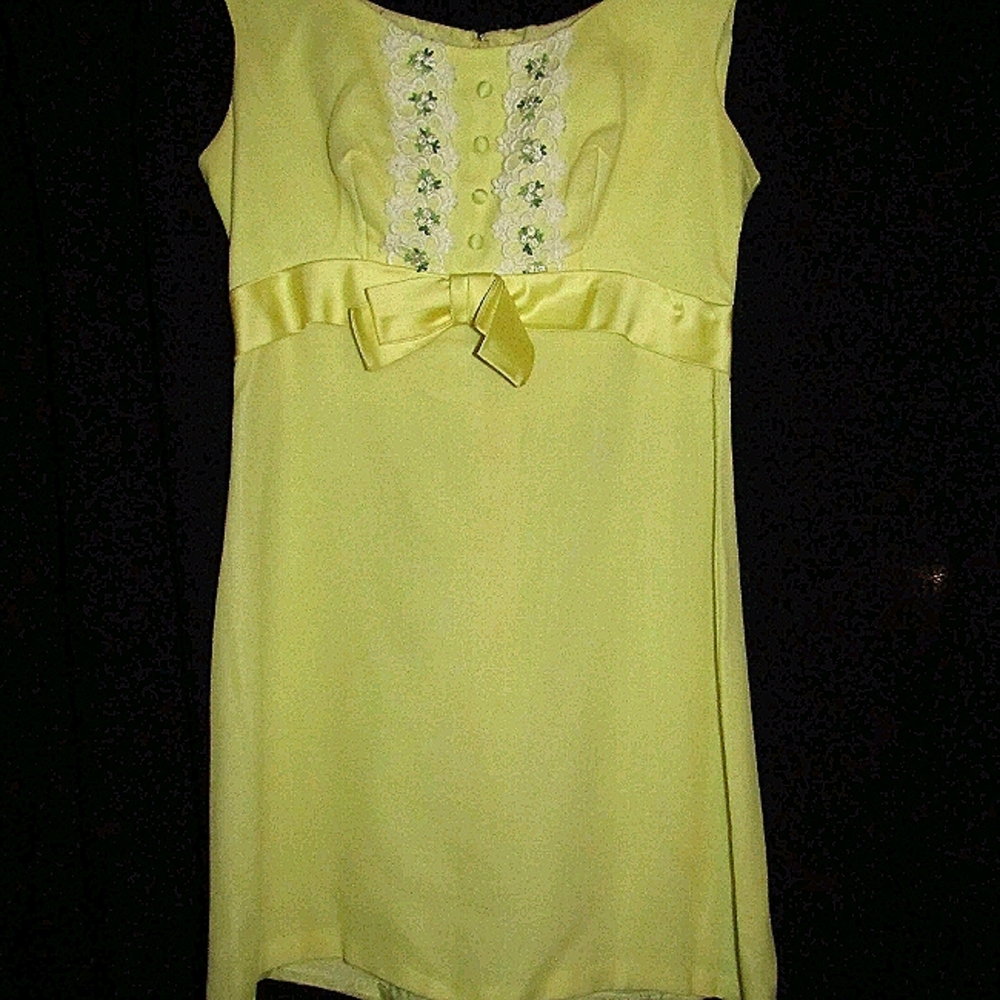 Vintage 70's Yellow Summer Dress 💛🌻🌼
